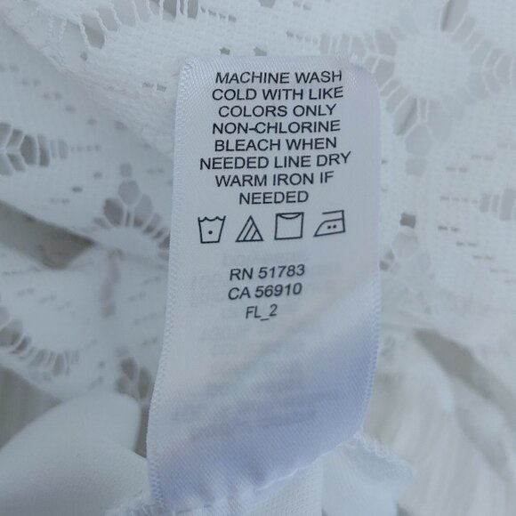 BEAUTIFUL Maurices Handkerchief Skirt Women's 1X Flowy White Lovely Maurice's - Picture 4 of 8